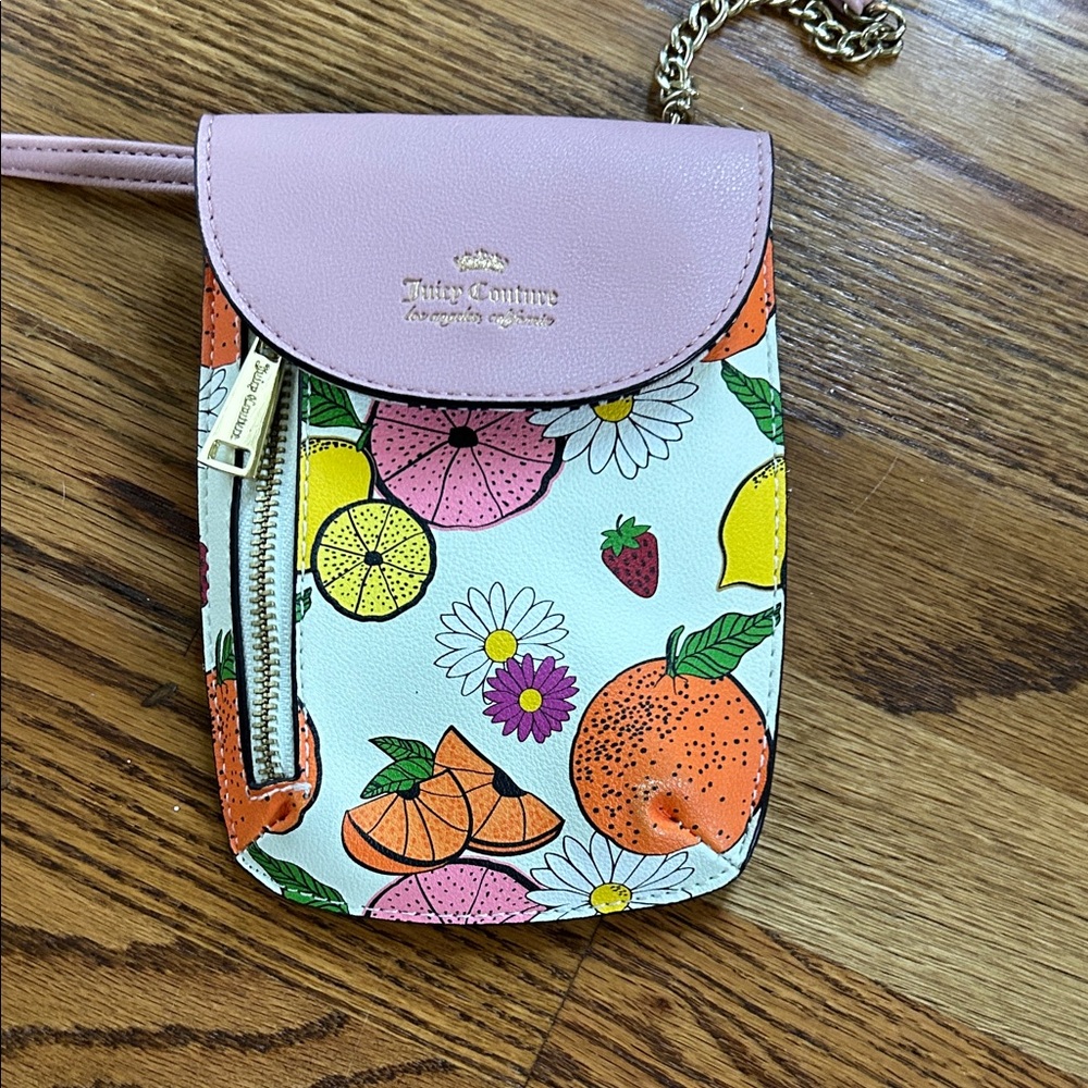Juicy Couture Floral and Fruit Crossbody Bag